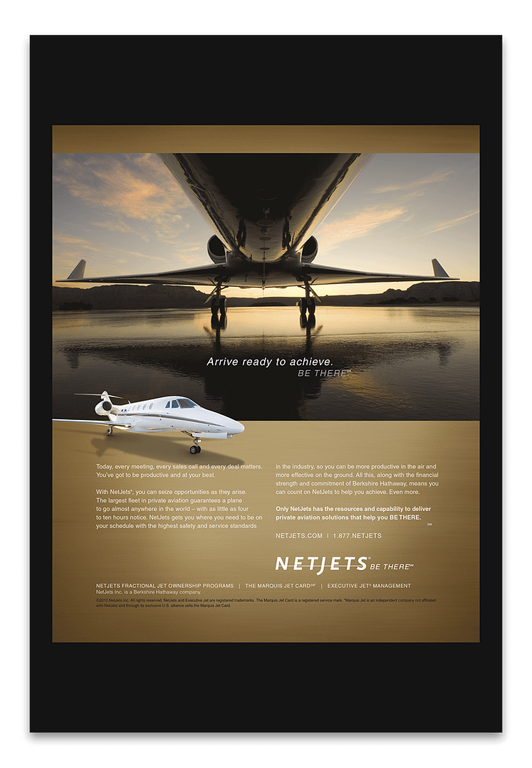 NetJets 21x31 Poster